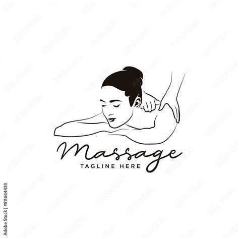 Body Massage Logo Vector Illustration Stock Vector Adobe Stock