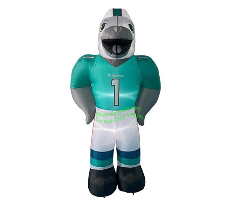 7' Air Blown Inflatable NFL Miami Dolphins "T.D." Mascot