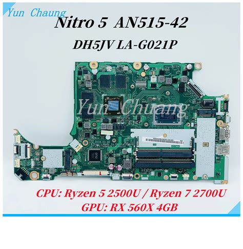 Dh5jv La G021p Motherboard For Acer Nitro An515 42 Laptop Motherboard