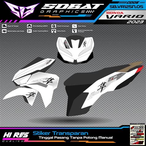 Stiker Striping Vario New Motif Hayabusa Sb Sobat Sticker Uv