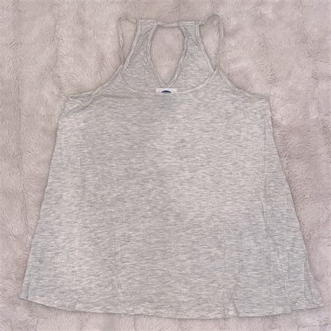 Old Navy Tops Heather Grey Flowy Tank Poshmark