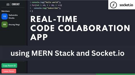 Real Time Code Collaboration Web App Socket Io React Js Bootstrap