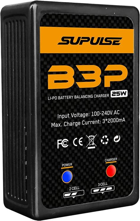 Supulse Lipo Charger 2x Faster Quick Charge 25w 2s 3s Rc Balance Charger Ac 74 111v Fast