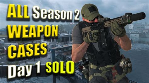 LIVE ALL Season 2 WEAPON CASES Day 1 SOLO YouTube