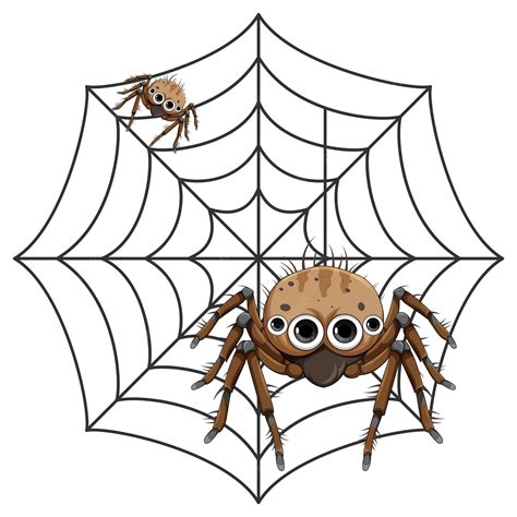 Cute Spiders Blank Template Spider Animal Outlines Clip Art for ...