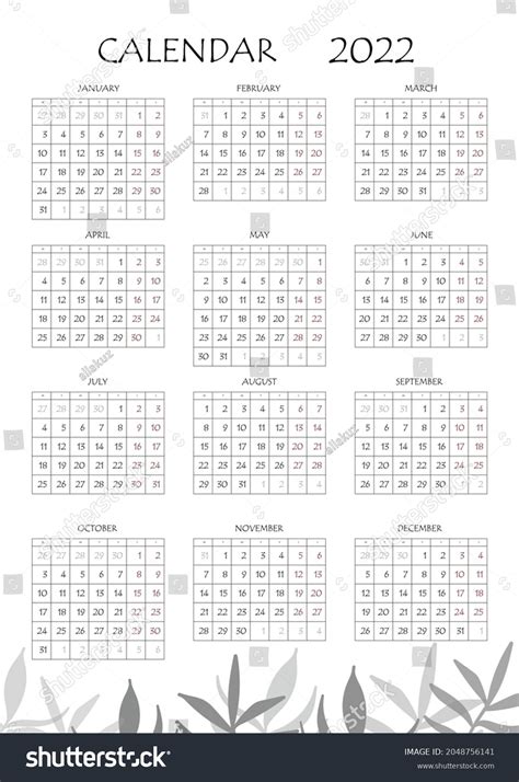 2022 Calendar Planner Corporate Week Template 库存矢量图（免版税）2048756141