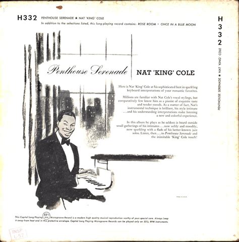 Penthouse Serenade Nat King Cole At The Piano Vinyl Jazz Lp By Nat