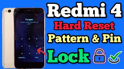 Redmi 4 Hard Reset Pattern Unlock Password Unlock Without