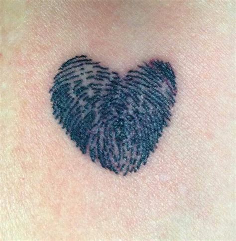 12 best Heart Thumbprint Tattoos images on Pinterest | Thumbprint ...