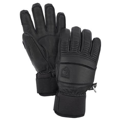 Hestra Fall Line Leather Ski Glove Black Ski Clothing And Accessories