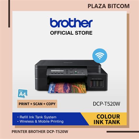 Home PRINTER AND FAX Brother Printer Ink Tank DCP T520W T520