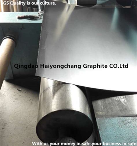 Reinforced Graphite Sheet With Metal Wire Foil Tanged China Factory