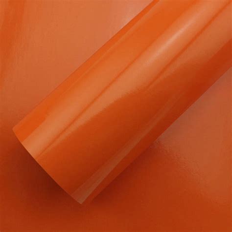 Cvanu X Glossy Orange Vinyl Car Wrap Sheet Roll Film Sticker