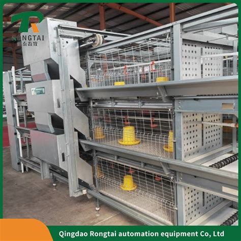 Complete Automatic Animal Cages Battery Broilers Rearing Chicken Cage