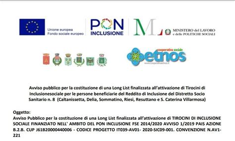 Avviso Pubblico Rivolto Alle Aziende Nell Ambito Dei Tirocini Formativi