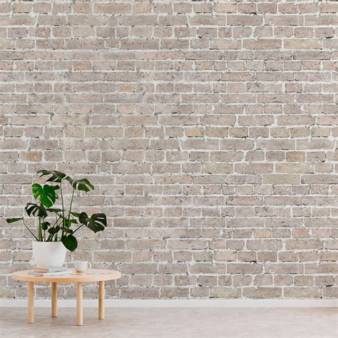 light brick wallpaper mural  orchard
