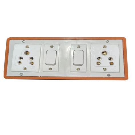 Abs Plastic White 3 Pin Electrical Extension Socket For Electric