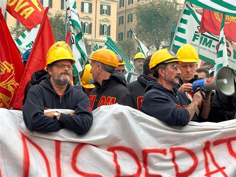 Sciopero Ex Ilva Manifestazione Metalmeccanici A Roma I Sindacati