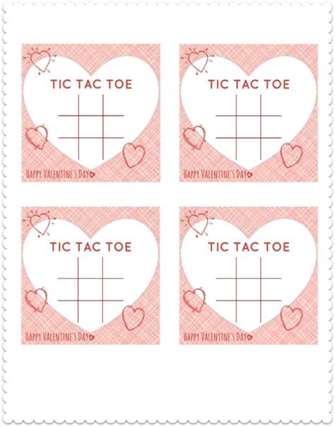 Valentine Tic Tac Toe Free Printable Prntbl Concejomunicipaldechinu