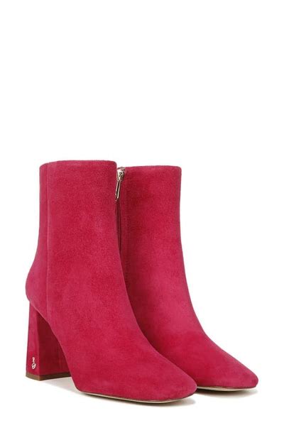 Sam Edelman Fawn Ankle Bootie Dahlia In Pink Modesens