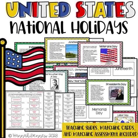 United States National Holidays Mini Lesson | U.S. National Holidays