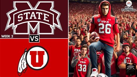 Msfl College Football Series Mississippi State Vs Utah Week Season