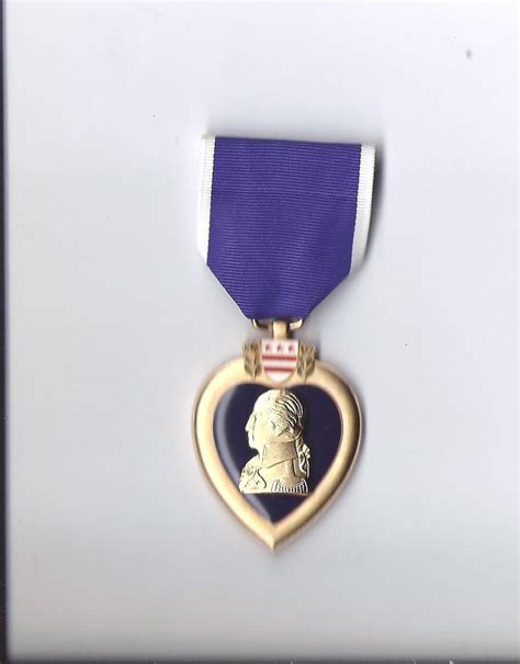 One Full Size Purple Heart Award Medal Showing George Washington Etsy