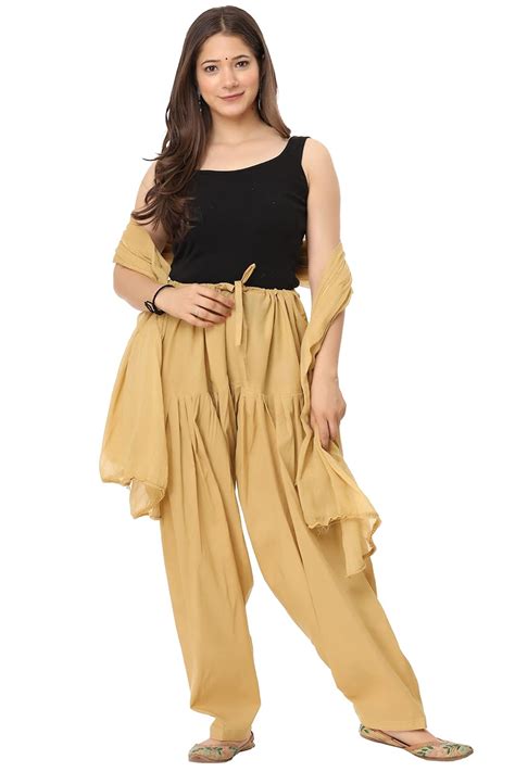 Buy B Store Woman S Semi Cotton Patiala Salwar With Dupatta Patiala