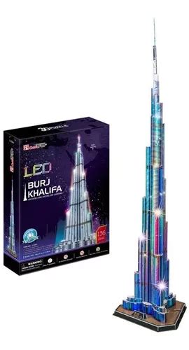 Burj Khalifa Led Puzzle D Piezas Rompecabezas Meses Sin Inter S