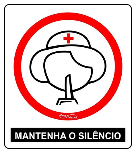 Placa Mantenha O Sil Ncio