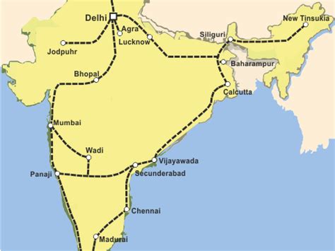 Indian Railway Station Map