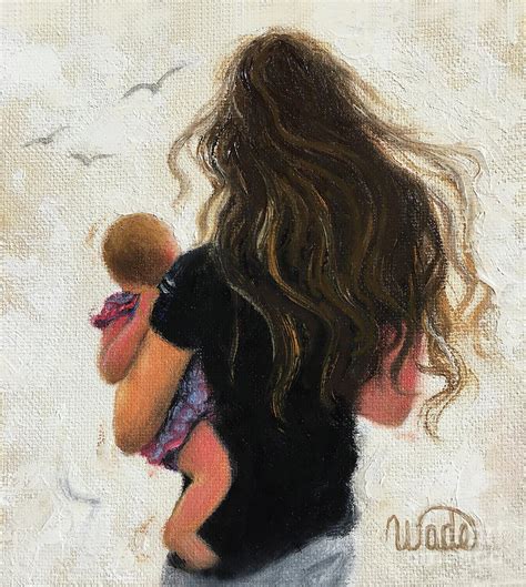 Mother and Baby Girl Painting by Vickie Wade