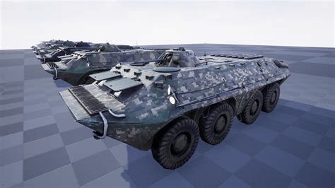 6 Versions APC Military Vehicle in Props - UE Marketplace