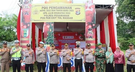 Kapolres Pesawaran Cek Kesiapan Pospam Dan Posyan Operasi Lilin