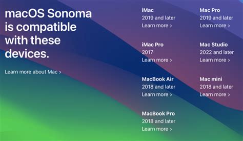 Will macOS 14 Sonoma Run on My MacBook or Desktop Mac?