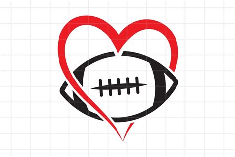 Football Heart Svg Football Ball Svg Football Svg 372628 Svgs | Images ...