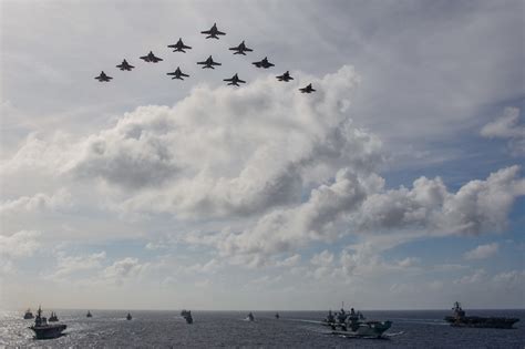 Multiple Allied Carrier Strike Groups Operate Together In 7t