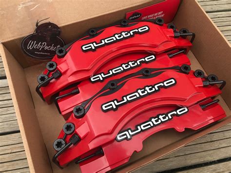 4pc Big Brake Caliper Cover For Audi Quattro Red A1 A3 A4 A5 Etsy