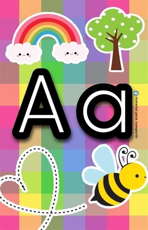 The Letter A Is Made Up Of Different Types Of Stickers And Shapes