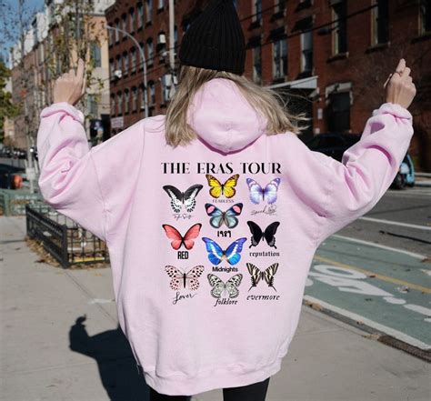 Taylor Swift Butterfly Tour Sweatshirts Eras Merchandise For Swifties ...