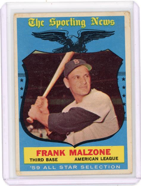 Topps Frank Malzone All Star Baseball Card Auctionninja