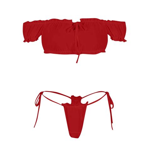 Kcodviy Women Lingerie Set Roleplay Lingerie Women Red Plaid Lace