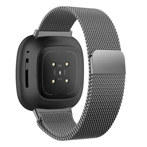 Correa Loop Milanesa Fitbit Versa Negro Correasmartwatch Es