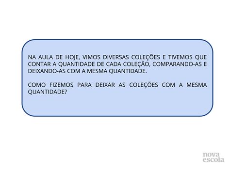15 E Xv Representam Quantidades Diferentes - Representando e comparando quantidades de coleções diferentes - Planos ...