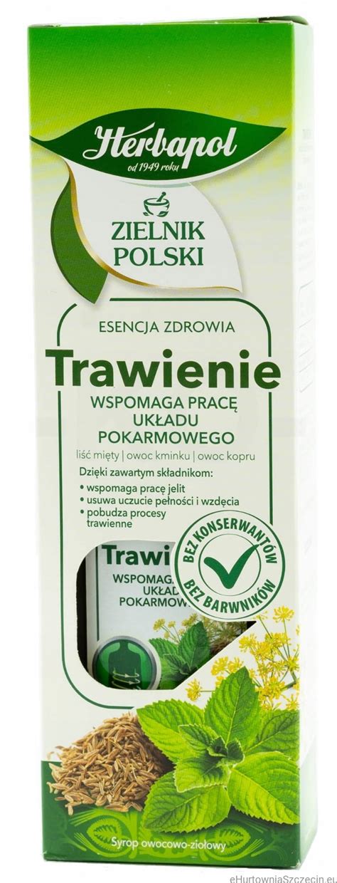 HERBAPOL ZIELNIK POLSKI SYROP TRAWIENIE 200ML EHurtowniaSzczecin Eu