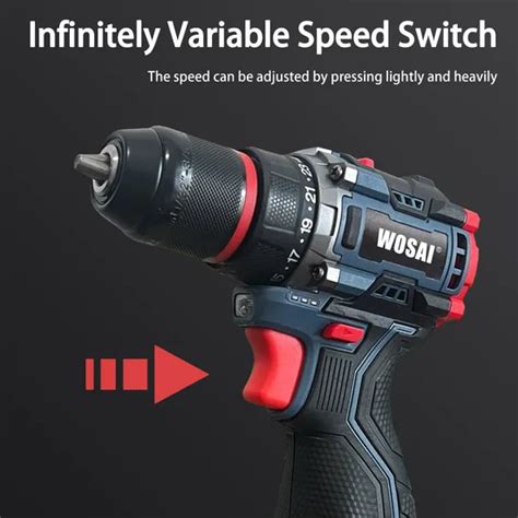 Wosai V Mm Brushless Cordless Drill Power Tool Brushless Electric