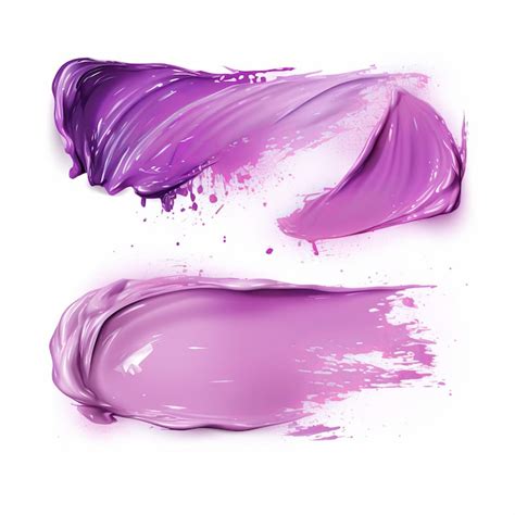 Premium Photo Purple Lipstick Smear Smudge Brushstroke Acrylic Smear