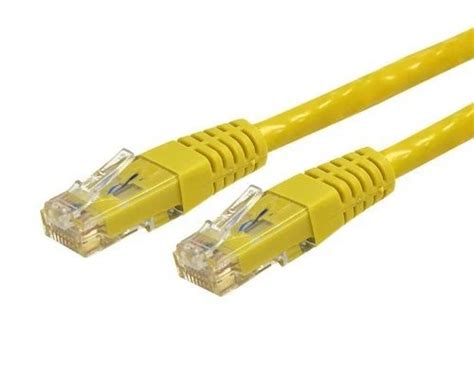 StarTech.com 1FT Cat6 Snagless Unshielded (UTP) Pure Bare Copper Patch Cable 550MHz — Yellow (5-Pack) (N6PAT-C6-UTP-1FT-YL-5PK)