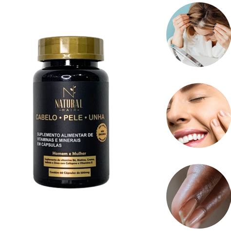 Vitamina Para Queda Capilar - Vitamina para crescimento capilar e combate a queda Natural Hair caps c ...