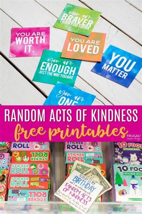 Random Acts Of Kindness Day Ideas And Pdf Printables